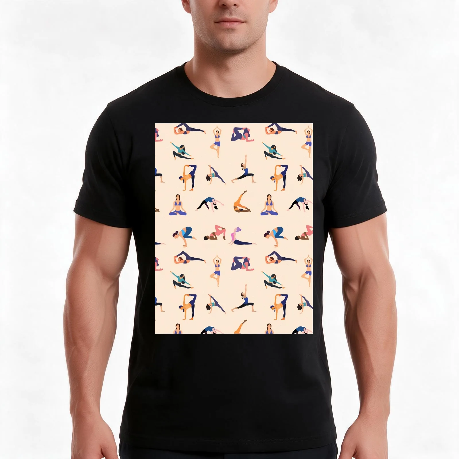 Yoga Class in all Forms T-Shirt Summer Casual Cotton Tee Oversized Streetwear Tops Vintage Graphic Print Unisex Men Women