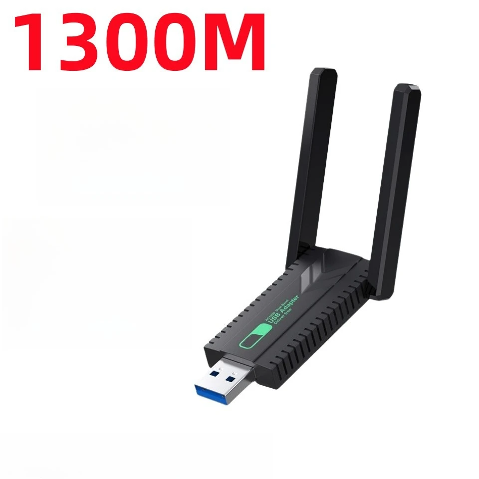 Driver Free 5G Dual Band Gigabit USB WiFi Adapter Wireless Receiver Transmitter Dongle for Desktop Laptop PC Internet Connection