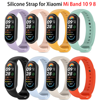 Soft Official Silicone Strap for Xiaomi Mi Band 10/9 Sports Smart Bracelet Wristband Mi Band 8 Replacement Band Accessories Belt