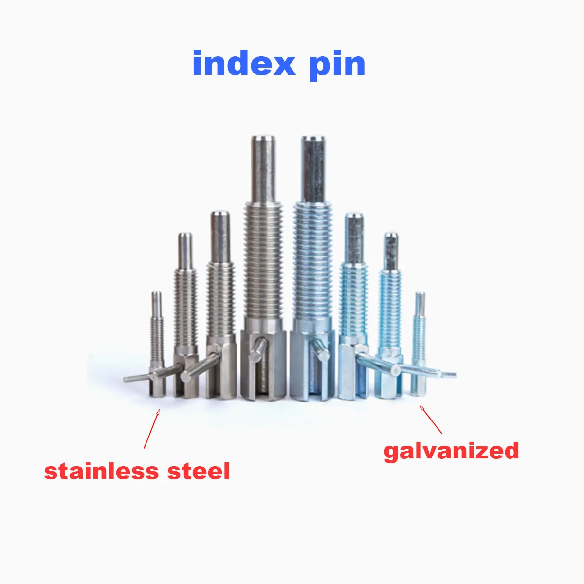 Extended Coarse Tooth Knob, Plunger, Indexing Pin, Spring Positioning, Pull Pin, Economy Model Handle l-Shaped