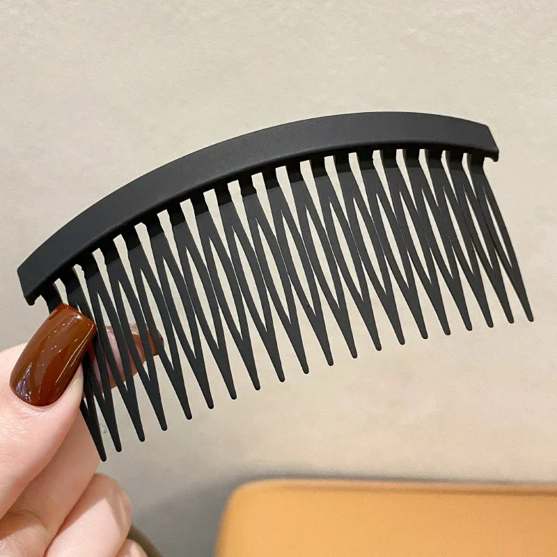 Hair Comb Clip Simple Fashion Frosted Texture 20 Teeth Fine Hair Clip 3 Colors Jewelry Hair Style Accessories for Women