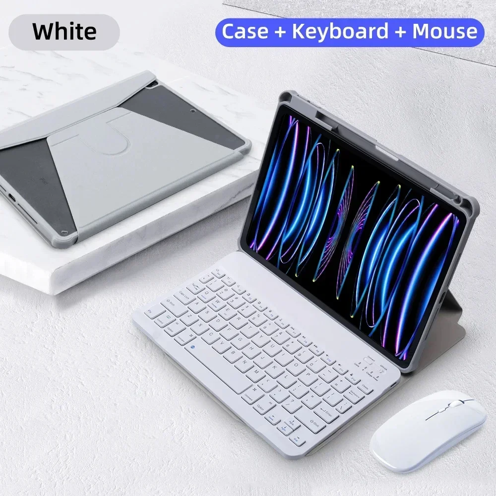 

For iPad Keyboard Case For iPad 10th Generation Case For iPad 10.2 9/8/7th Air 3 10.5 Pro Air 4 5 10.9 2018 to 2022 Pro 11 Cover