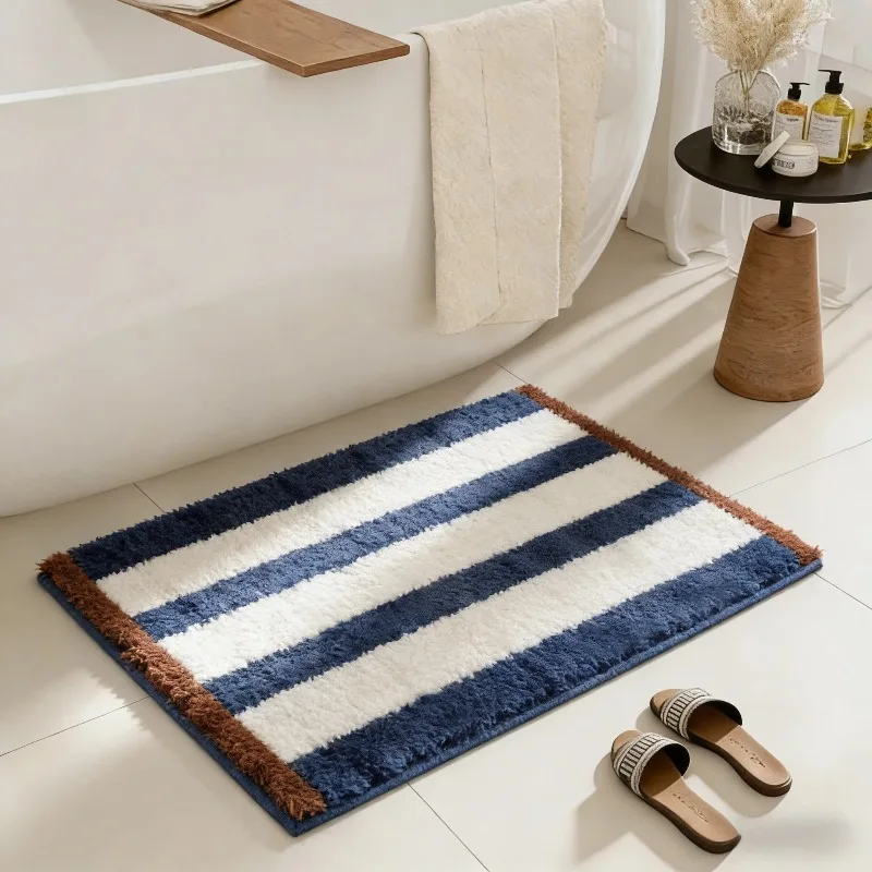 imitation velvet bathroom floor mat toilet toilet toilet door  absorbent foot mat household quick-drying carpet