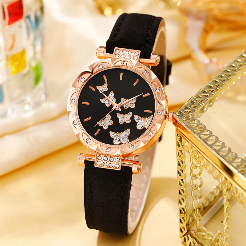 5pc Compact And Exquisite Quartz Watch For Valentine's Day, Ramadan, Birthdays, The Ideal Gift For Friends And Family