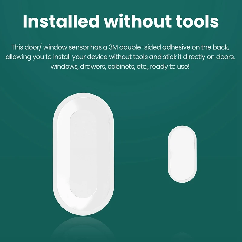 Tuya Zigbee 3.0 Smart Contact detector Security Gate Door Window Sensor trasduttore Smart Life Home(4 pezzi)