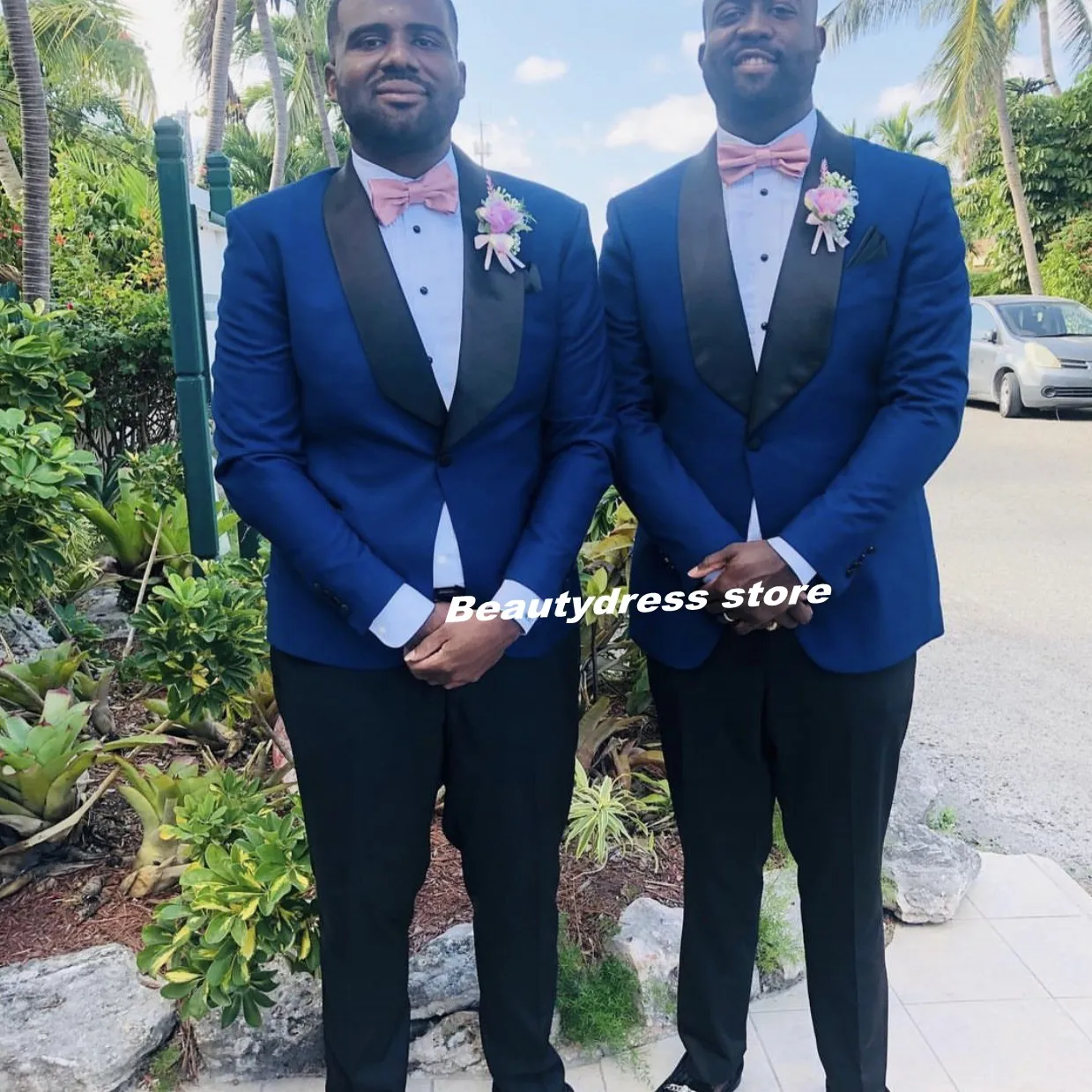 Azul meninos ternos formais para o casamento smoking um botão criança crianças festa de aniversário anel portador (jaqueta + calças bowtie)