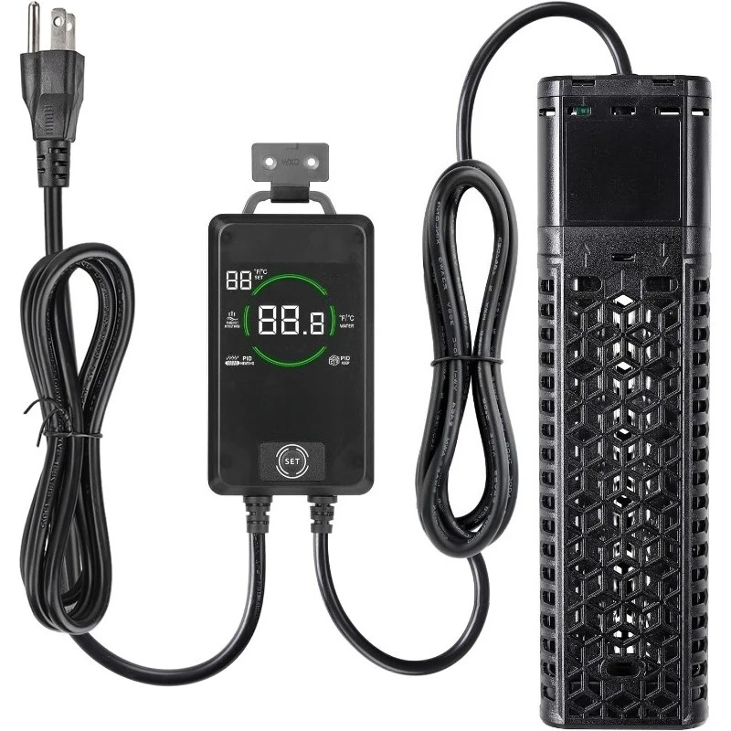 

Домашний аквариумный обогреватель мощностью 1300 Вт для 221-317 галлонов, двойной кварцевый погружной нагреватель для аквариума с цифровым контроллером, 59-93 ° F Рек