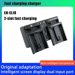 FB EN EL18 Dual Battery Charger for Nikon SLR Digital Camera LP-E19 E4 EL4 AND EL18D EN-EL18a EN-EL18b EN-EL18c MH-33 MH-26