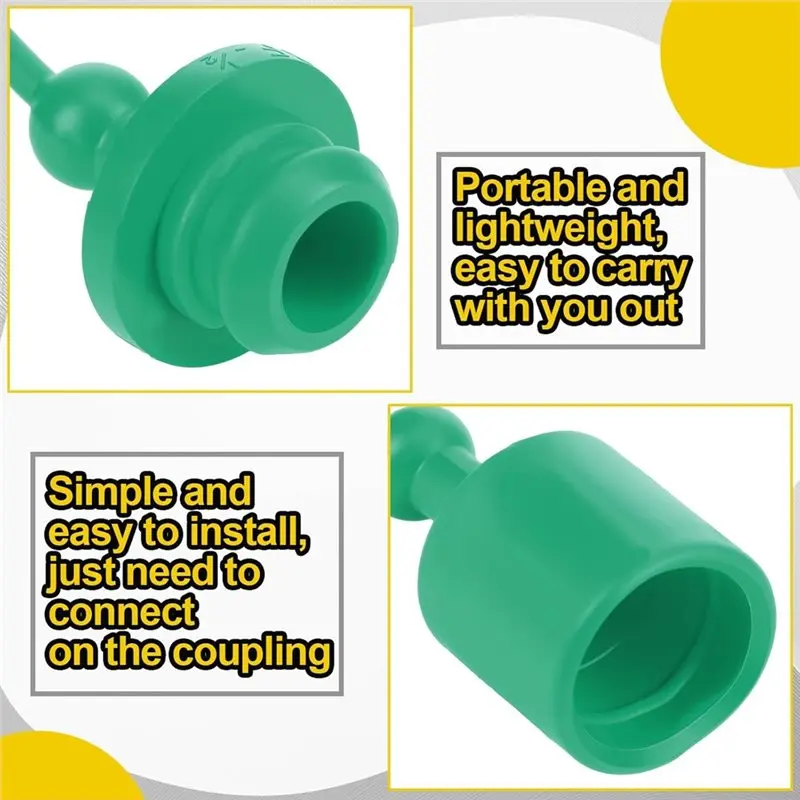 【FLASH DEAL】10Sets Hydraulic Dust Caps & Plugs Set, Quick Coupler Cover Hydraulic Hose Dust Cap For 1/2Inch Flat Face Couplings