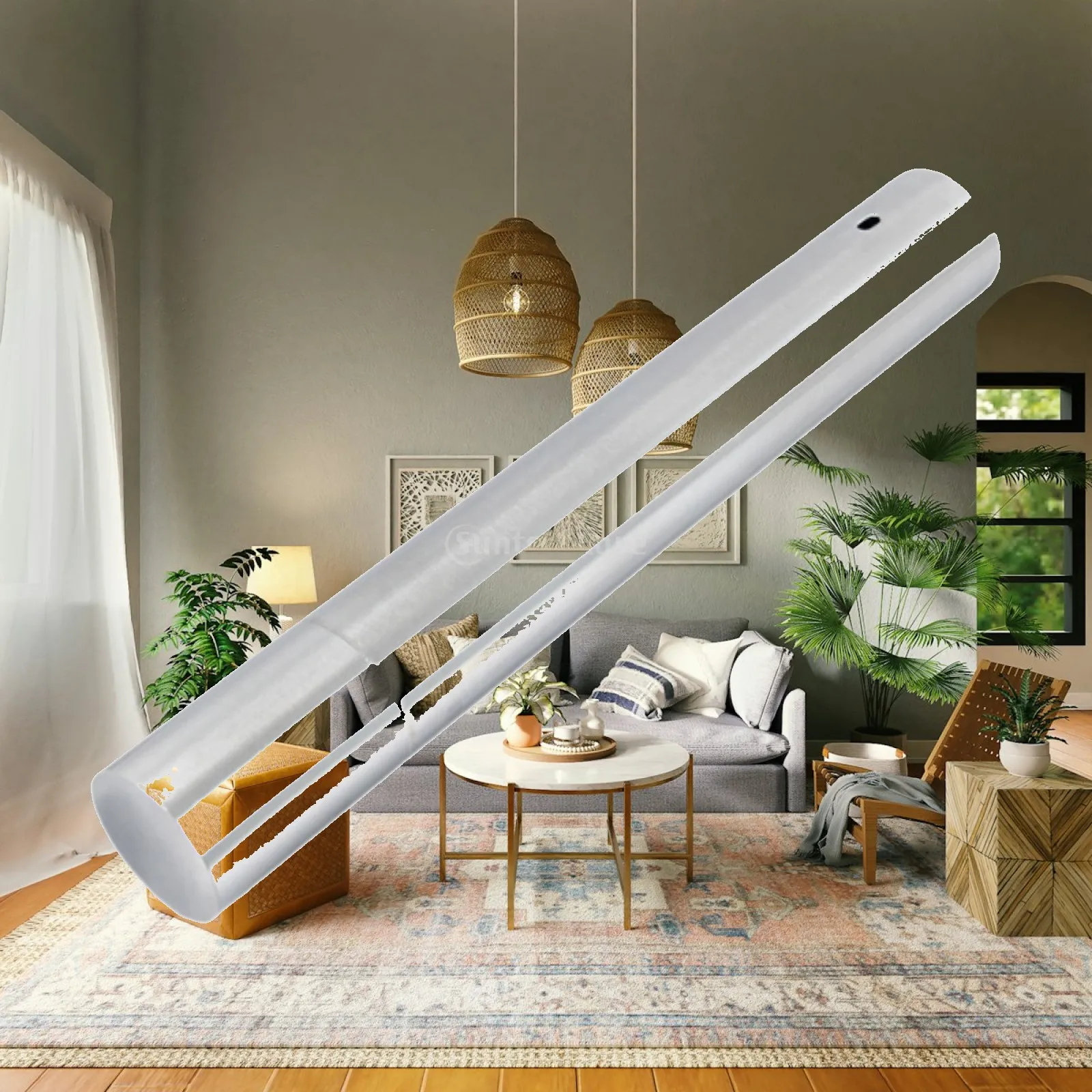 Document Tube Metal Sticks Organize Container Barbecues Tool Versatile Long BBQ Barbecue Skewers Storage Tube File Storage
