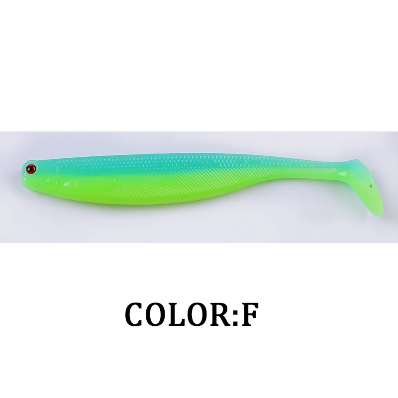 NIEUWE Supercontinent ShadTeez T-staart 50mm 70mm 100mm Snoek Zander Predator Vissen 3d ogen Zachte lokken Vissen lokt