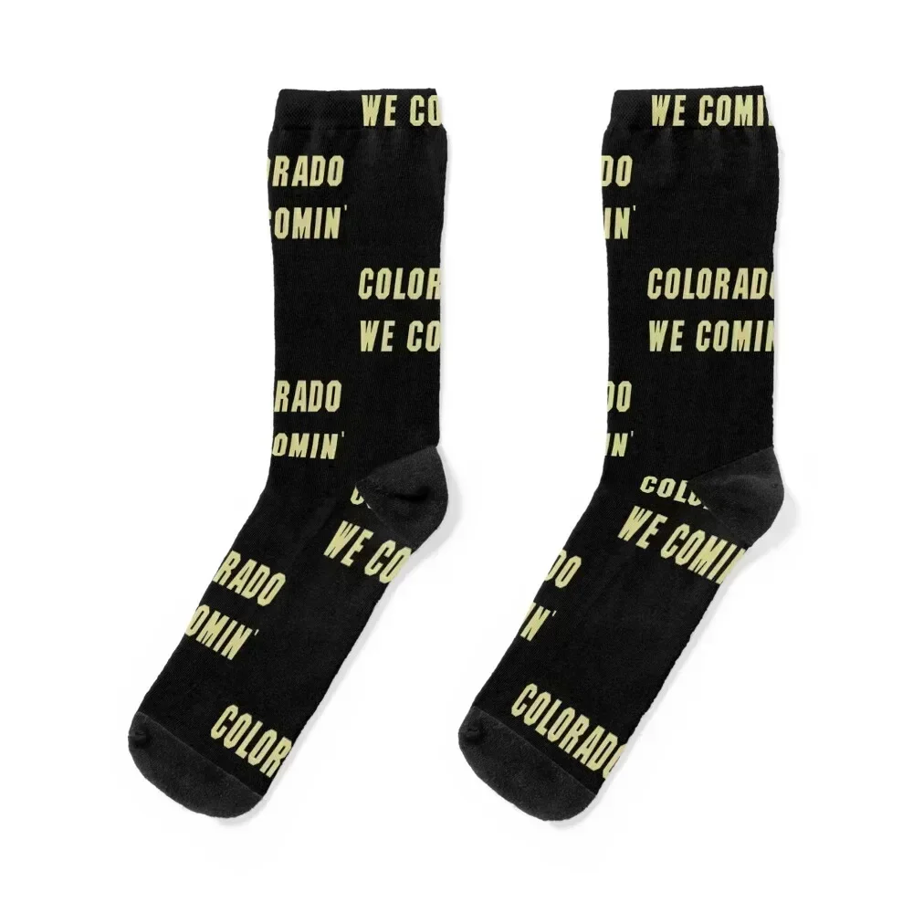 

Colorado We Coming Socks tennis professional running cotton Male Socks Women's