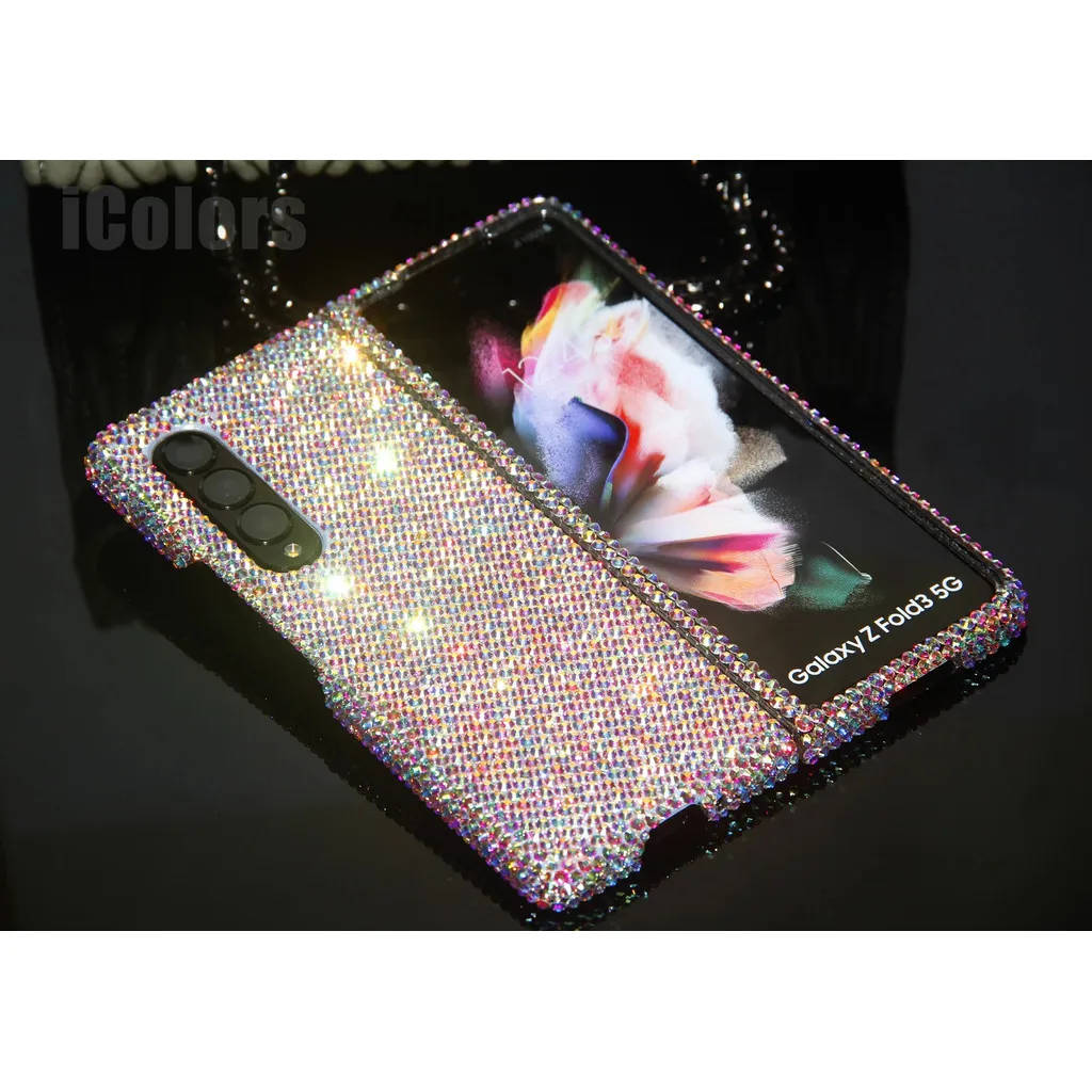 Luxury Fashion Handmade DIY Cute Full Glitter Crystal Bling Diamond Case Cover For Samsung Galaxy Z Fold 7 6 5 4 3 2 zfold6 5G