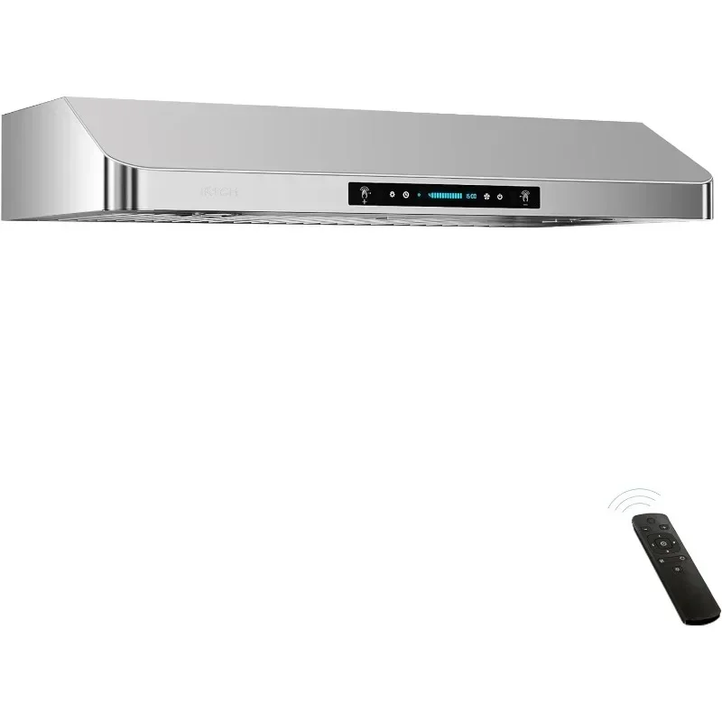 For IKTCH 30 Inch Under Cabinet Range Hood with 900-CFM, 4 Speed Gesture Sensing&Touch Control Panel, Stainless