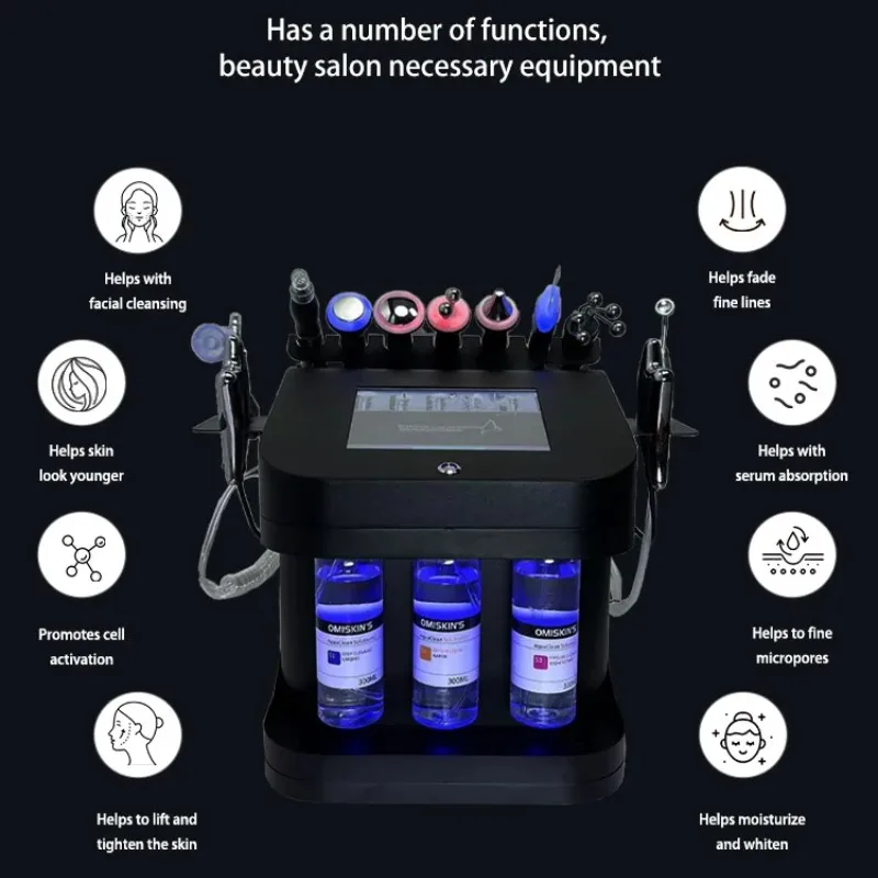 2024 new  11 In 1 facial Machine H2o2 Aqua Peeling Lift Skin Bubble Moisturizer Oxygen Machine