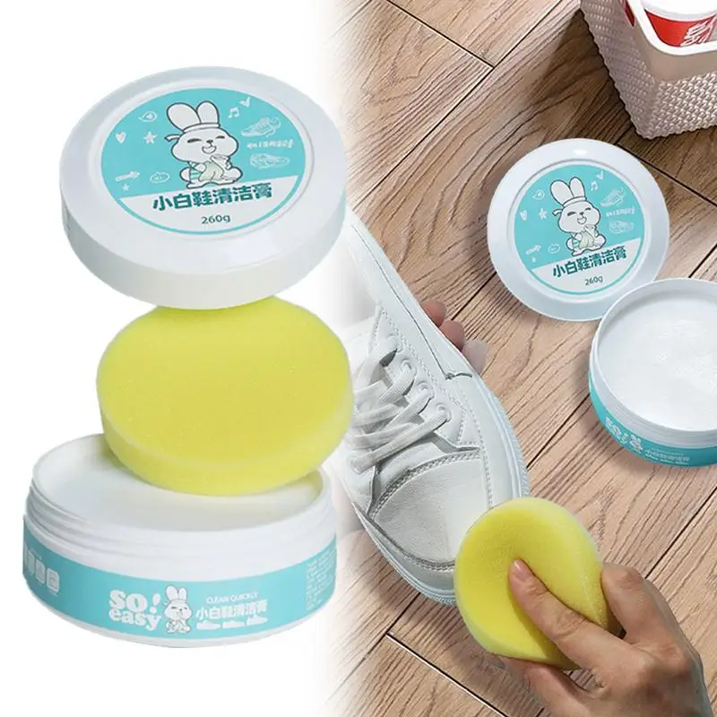 White Shoe Cleaning Cream Multi-functional Powerful Convenient Stain Removal For Car Seats Sneakers Bags Sports Shoe Cleaning