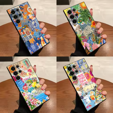 Sea Seaside Wine Lemon GREECE Italy Phone Case For Samsung S25,S24,S21,S22,S23,S30,Ultra,S20,Plus,Fe,Lite,5G Black Cover