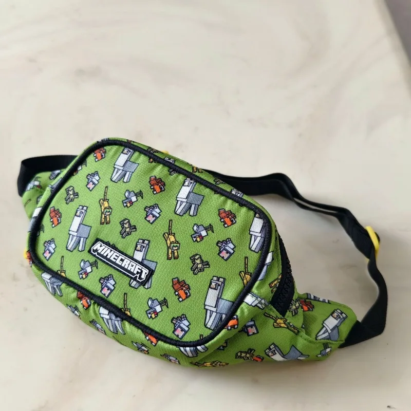 

New Popular Game Minecrafts Game Peripheral Printed Waist Bag for Boys and Girls Large Capacity Fashionable Birthday Gifts