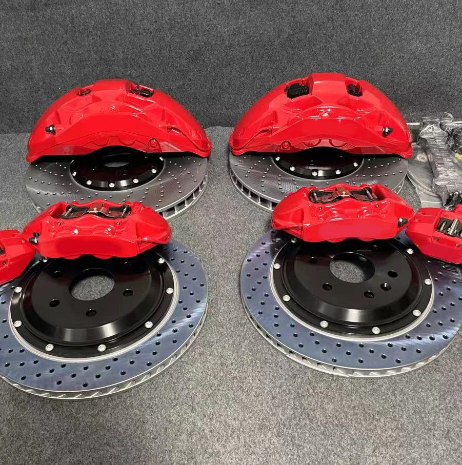26 Style Aluminum Big Brake Kit Front 10 Pot 420mm Rear GT4 4 Piston + Electronic Brake
