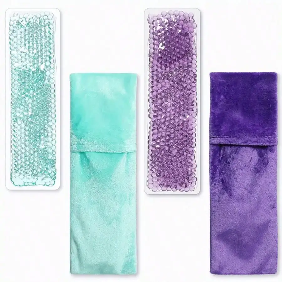 

2pcs Reusable Gel Pads With Protective Cover, Hot/Cold Therapy, Soothing Care, Designed For Women