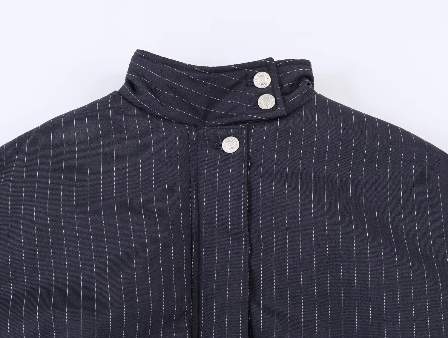 Nieuw product voor dames in Europese en Amerikaanse stijl 2025, dun gestreept, los, veelzijdig jasje met lange mouwen