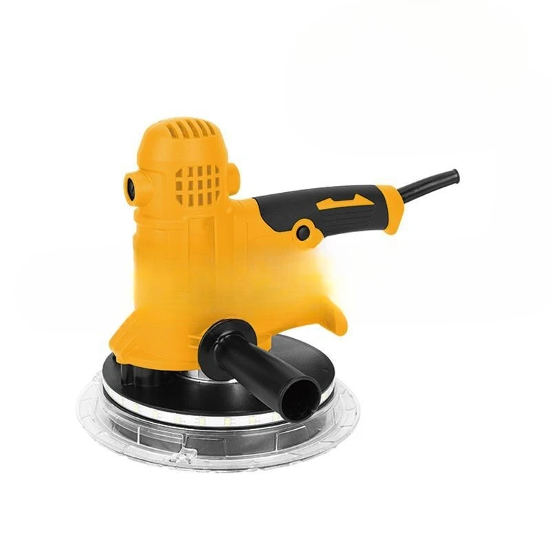

Handheld self-priming wall sander Polishing sandpaper machine Wall dust-free putty machine with double light strip 180mm