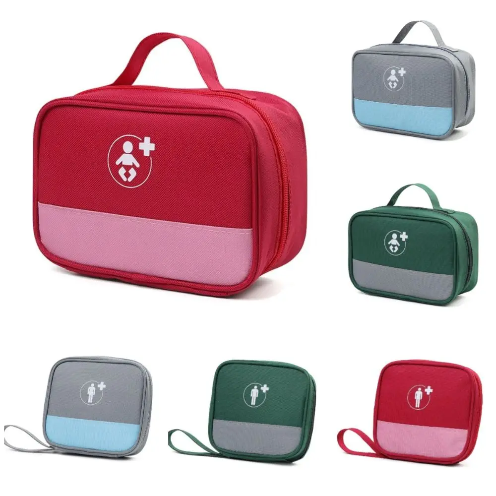 Multi-fach Familie Pille Tasche Leere Tragbare Notfall Hilfe Kit Feuchtigkeit-beweis Wasserdichte Medizin Organizer Box Haushalt