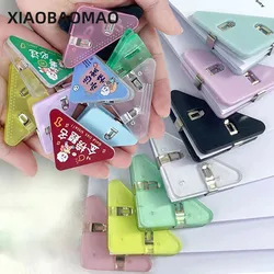 10Pcs/Set Solid Color Triangle Corner Clips Page Holder Paper Clip Office Accessories Photo Clamp School Supplies Stationary