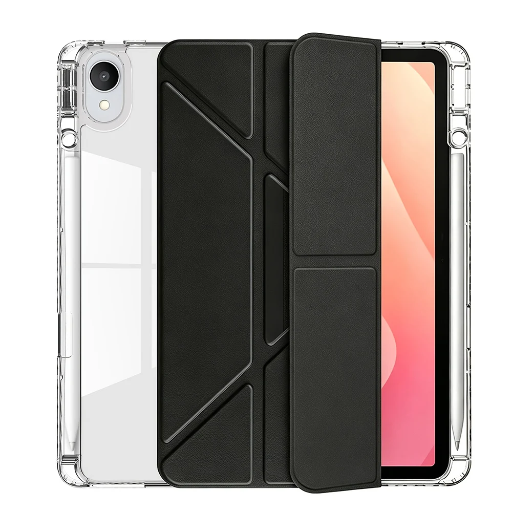 Fold Clear Acrylic Tablet Case for Samsung Tab A11 A9 8.7 inch A11 Plus A8 S10 FE S9 FE S6 Lite Cases Cover Master All Scenarios