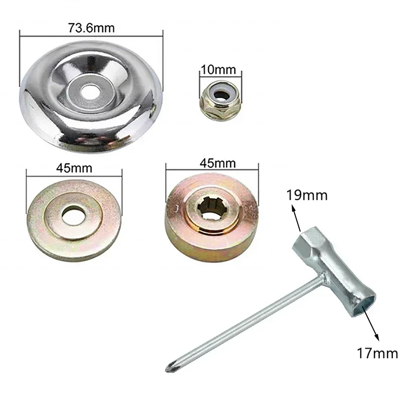 Universal Brushcutter Working Head Replacement Parts With Wrench Maintenance Washer Kit Nuts For Gasoline Trimmers Brush Cutter