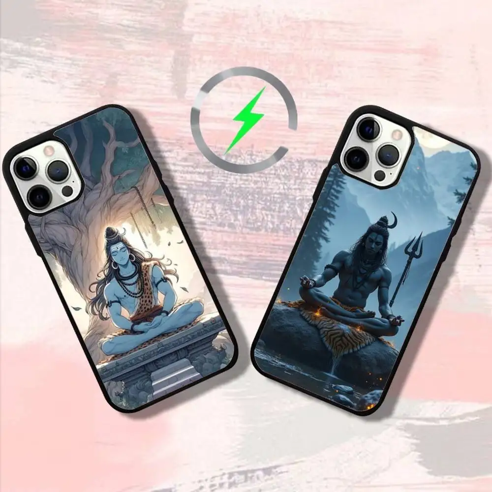 

Lord Shiva Mahadevs Phone Case For iPhone 17,16,15,14,13,12,11,Pro,Max,Plus,Mini,SE4,E Magnetic Magsafe Wireless Charging