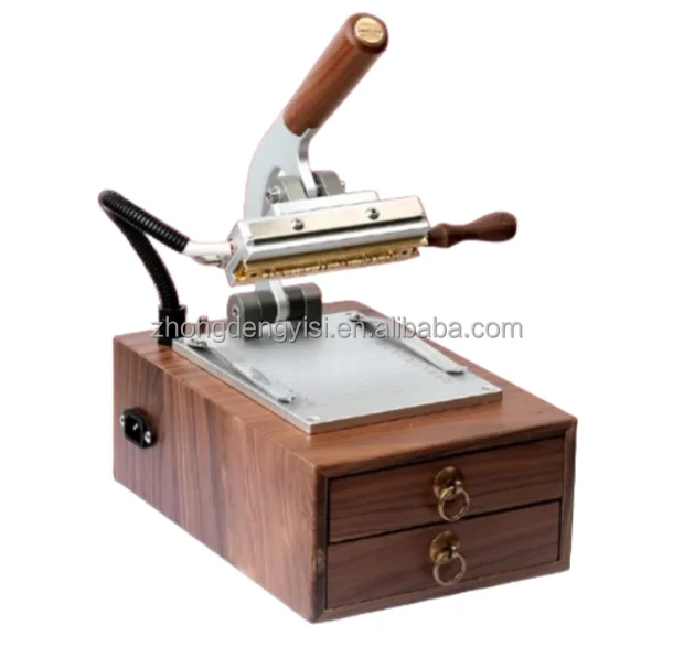 

Manual Leather Embossing Heat Press Hot Stamping Machine for Wood PVC Paper Wallet with Custom Logo Stamp Branding