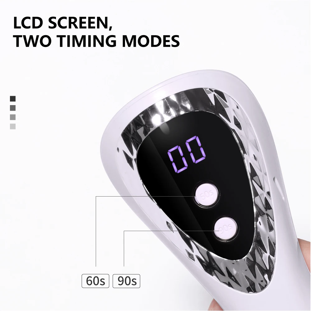 المحمولة القابلة لإعادة الشحن 5 UV المصابيح هلام البولندية مجفف مصباح مسمار العلاج بالضوء آلة المهنية مانيكير أداة صالون المعدات