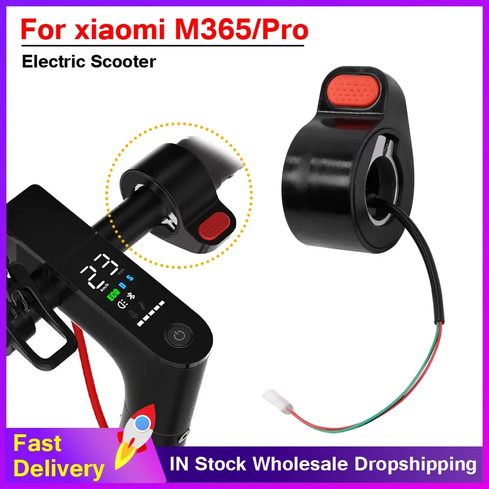 LEIBOCHAO Accélérateur Finger Throttle Rouge 3 Pins Pour Xiaomi M365 1S Essential Pro - Booster D'Accélération