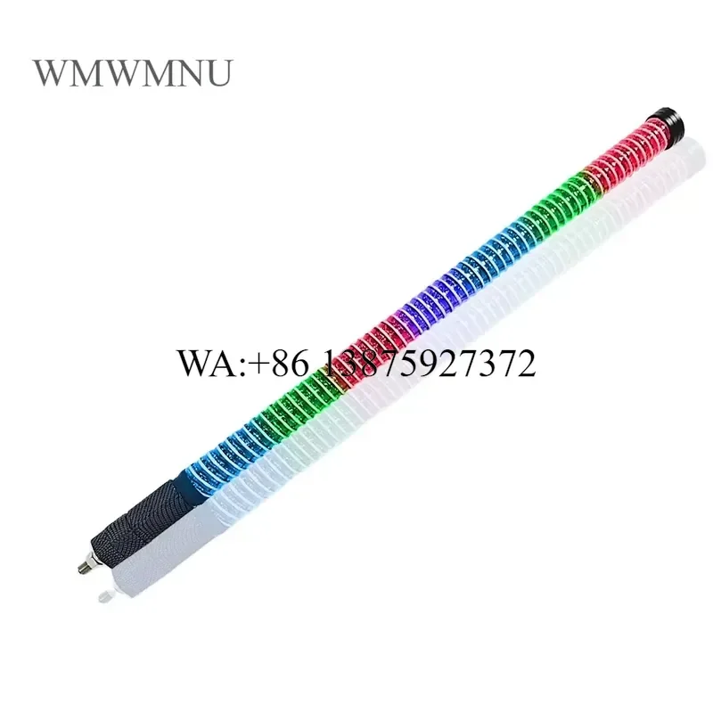 Wmwmnu for Polaris Fat COB 1.75in RGB LED Whip Light 1/2/3FT Antenna DIY Chasing Patterns for Offroad ATV UTV RZR Dune Buggy