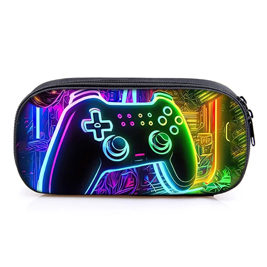 Estuche para lápices en capas GamePad para niños y niñas, los mejores regalos, útiles escolares de dibujos animados en 3D, estuche para lápices para niños