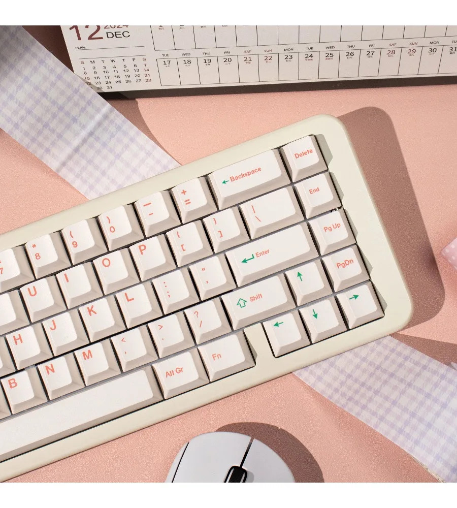 Christmas Korean magnetic axis mechanical keyboard keycaps full set PBT sublimation original Wooting Made68