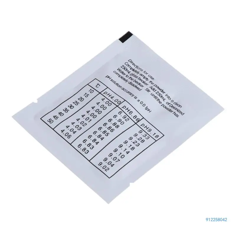 PH Calibration Powder Solution 4.01/6.86 pH Meter Buffer Solution Powder 20 Pack Drop shipping