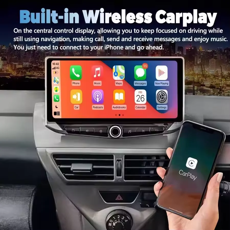 Android 15 For Toyota Scion IQ 2008-2016 Stereo Car Radio Carplay Multimedia Player GPS Autoradio Phone Holder Head Unit