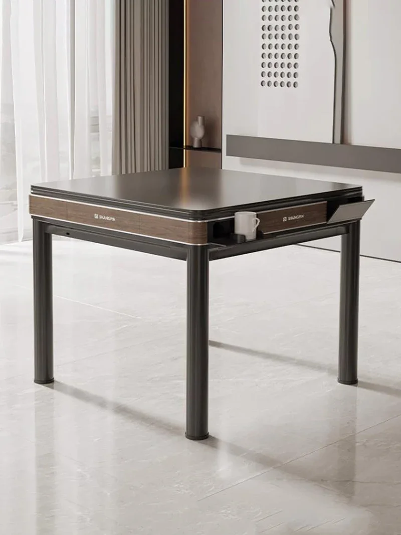 

Современный ультратонкий обеденный стол с бесшумным подогревом, автоматический тарелка маджонг, расслабляющий стол, домашняя мебель LVMC