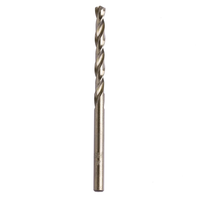 F92C 10pcs 4.5 ملم جولة شانك HSS-CO تويست الحفر بتات دوامة