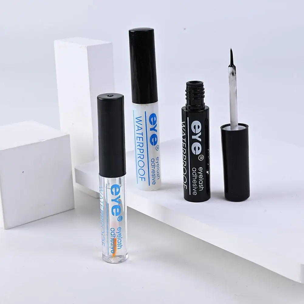 Waterproof Strong Adhesive Eyelash Glue Quick Dry No Irritant False Eye Lashes Glue Clear Black Color Makeup Eyelashes Extension