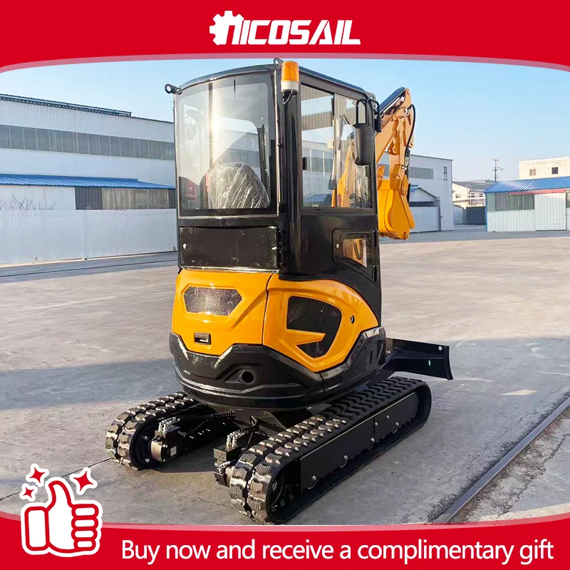 

OKW22U Mini Excavator for Home Garden, 2.2-ton 2.5 Ton 3-ton Precision Hydraulic Excavator for Farm Farming