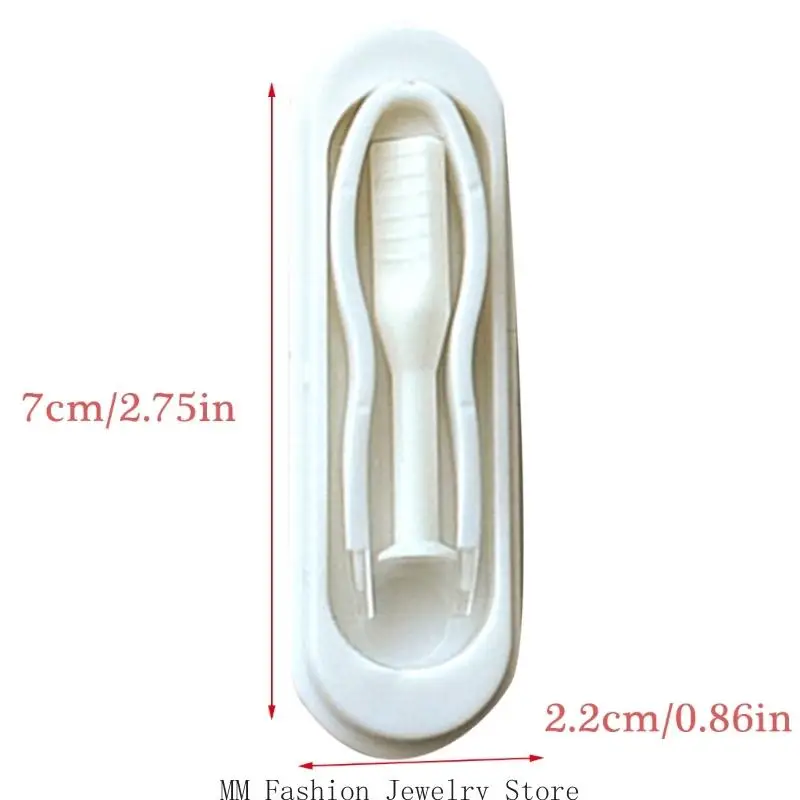 D0UB مجموعة أدوات عدسات لاصقة ملونة من السيليكون مكونة من 6 قطع مع مجموعة أدوات إزالة المكياج #6