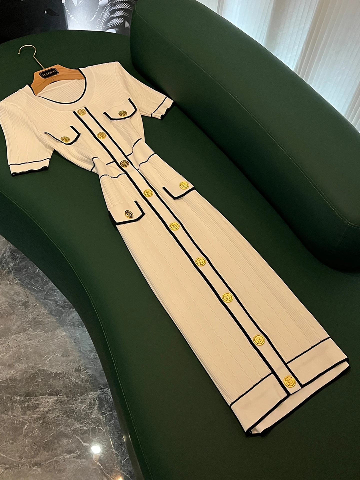 Classique tricoté ort Sve rond Ne Slim Fit moulante Dr Ele Sle Ci trajet adapté automne nouveauté DK30