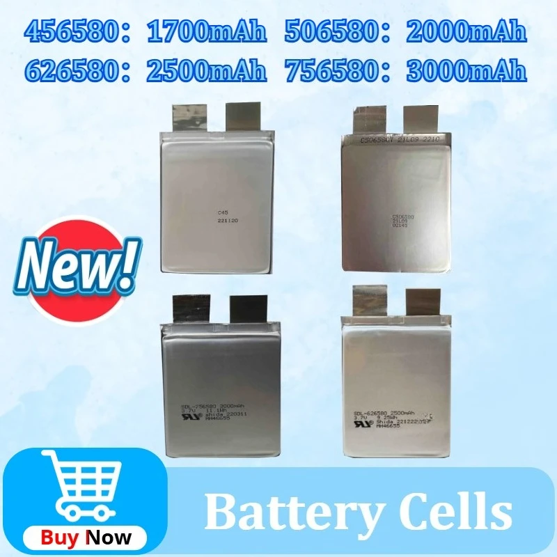 

60C Battery Cell 456580 506580 626580 756580 for Car Jump Starter Automobile Lgniter Drone High-rate Lithium Battery Cells