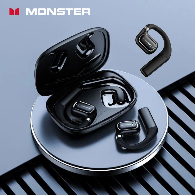 

Monster XKO01 Wireless Headphones TWS Bluetooth 5.3 Noise Reduction Sports Ear Hook HiFi Stereo Game Earphone Long standby 50mAh