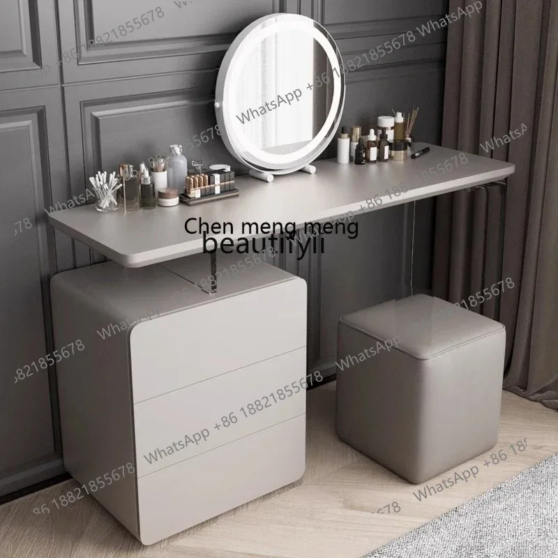 E153  Acrylic Dressing Table Bedroom Simple Modern Dresser Minimalist Suspension Makeup Table