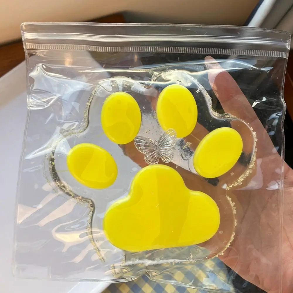 Super Large Cat Paw Squeeze Toy Kneading Silicone Cartoon Fidget Toy Handmade Soft Cat Paw Pinch Toy Kids Tricky Doll