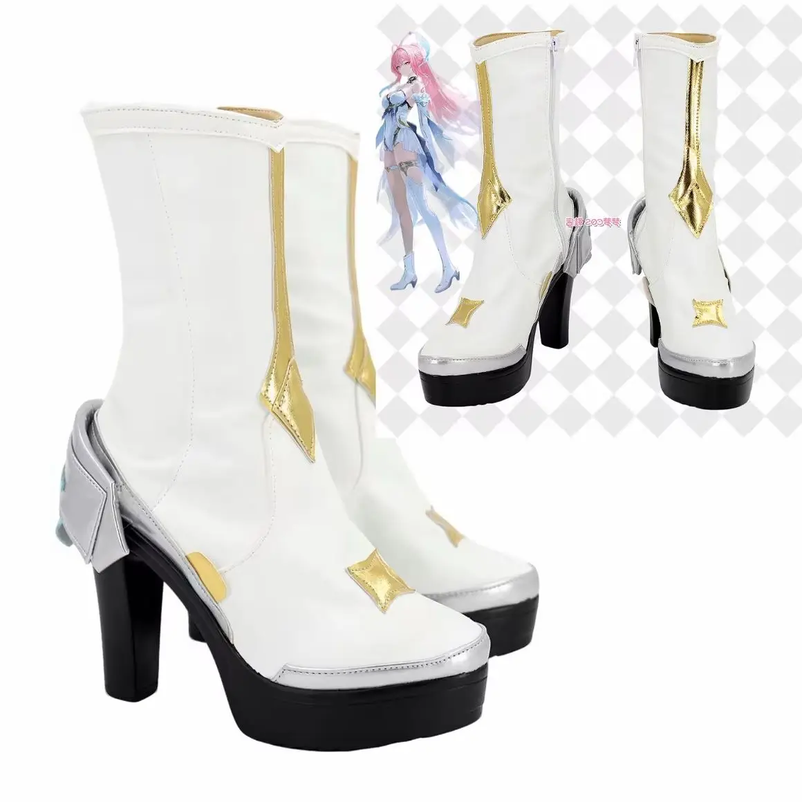 Newly Upgraded Game Cosplay Series: Wuthering Waves-Aemeath Cosplay Shoes Boots